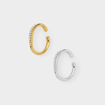 ステンレス イヤーカフ ２点セット