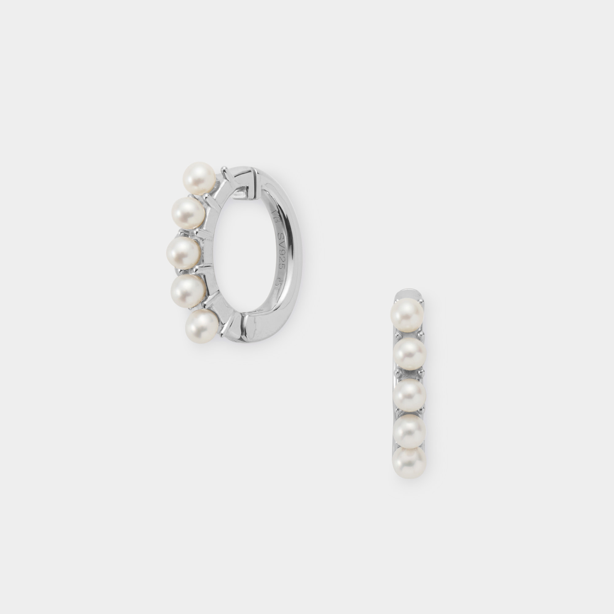 淡水パール イヤリング