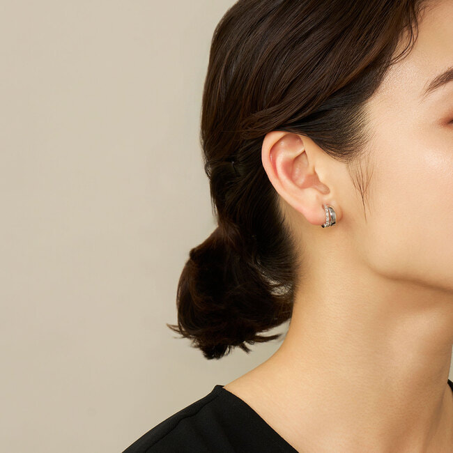 《STORY4月号掲載》キュービックジルコニア イヤリング