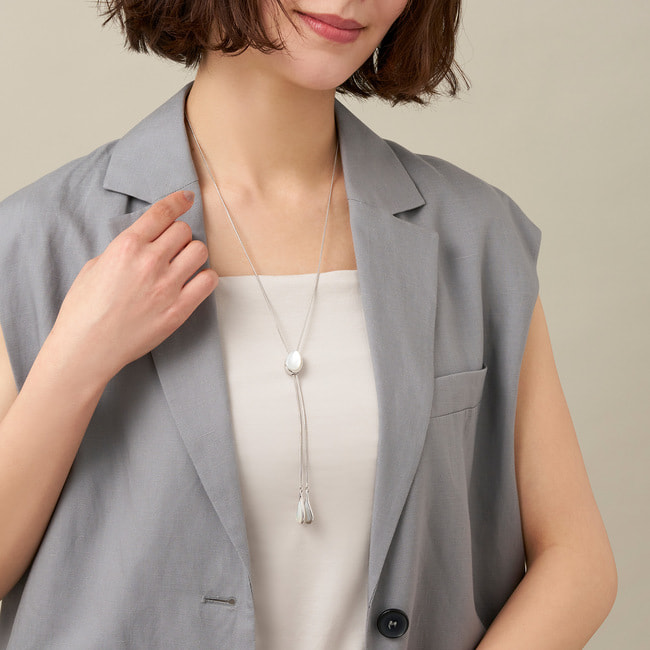 シェル ラリエットネックレス