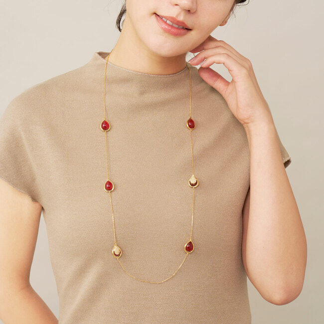 カーネリアン ネックレス