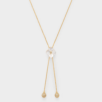 シェルフラワー スライドネックレス