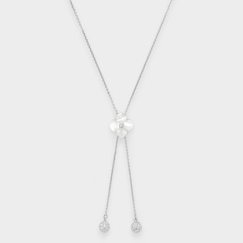 シェルフラワー スライドネックレス