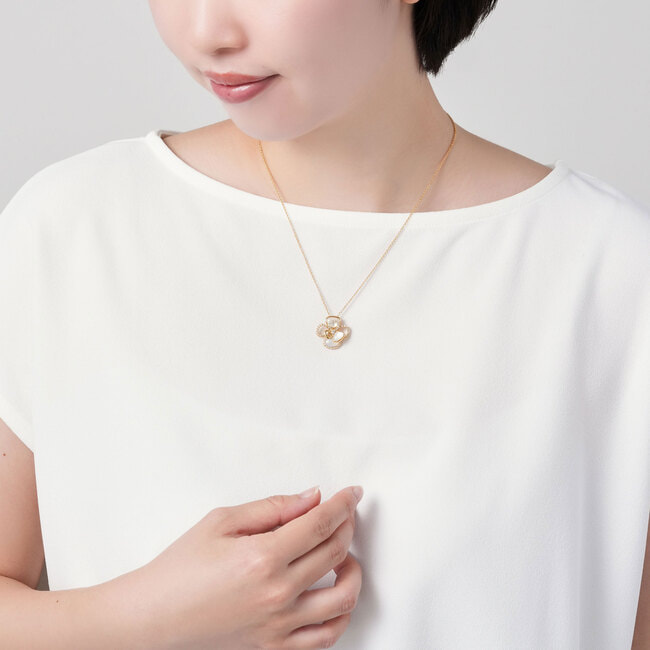 シェル ローズ ネックレス