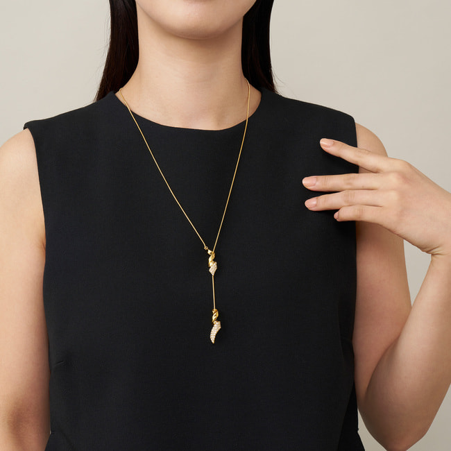 リボン ネックレス