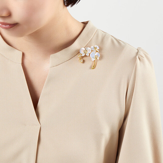 胡蝶蘭 ブローチ