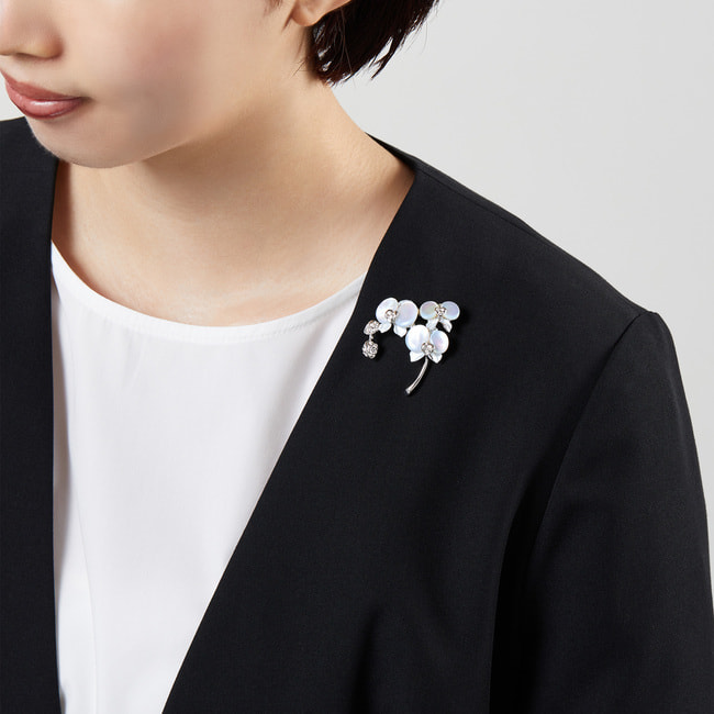 胡蝶蘭 ブローチ