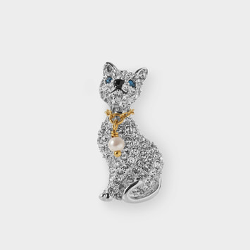 【フェイラーコラボレーション】ブローチ・ハンカチセット