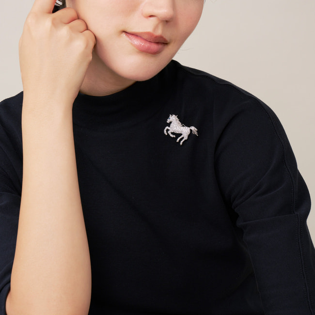 《STORY12月号掲載》馬ブローチ