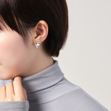 淡水パール ハート ピアス