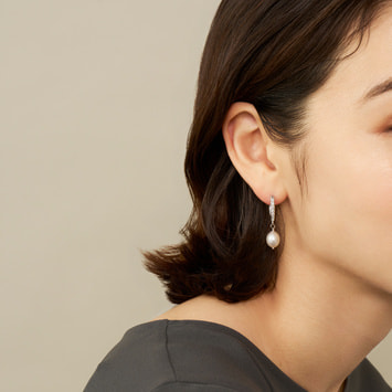 《STORY4月号掲載》淡水パール ピアス