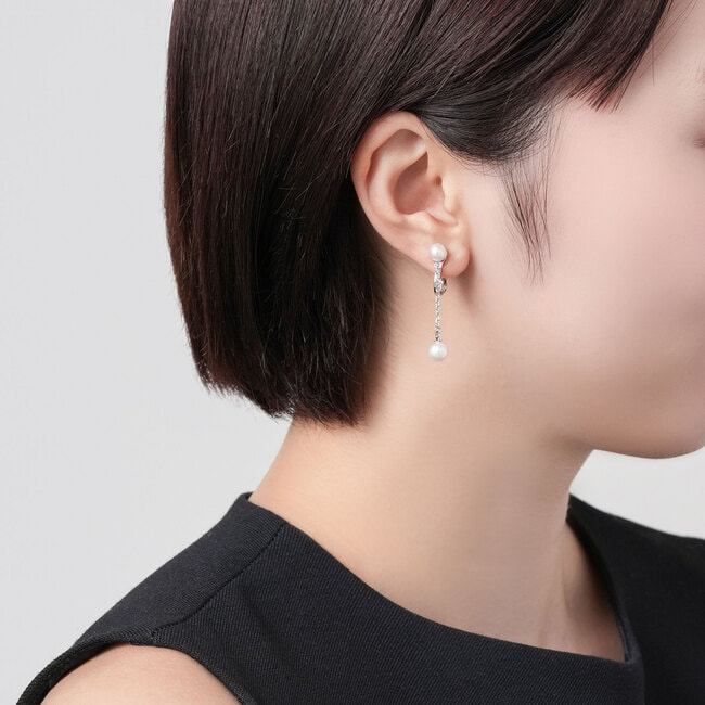 淡水パール イヤリング