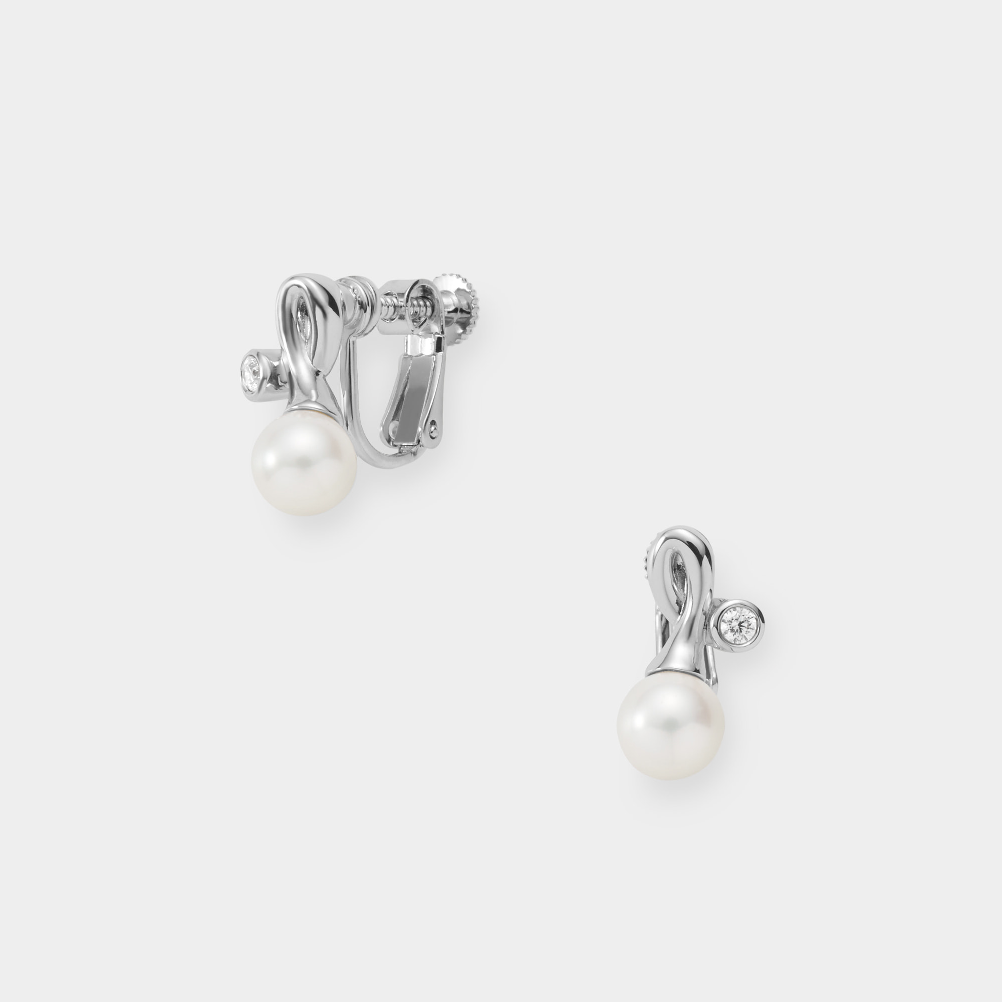 淡水パール イヤリング