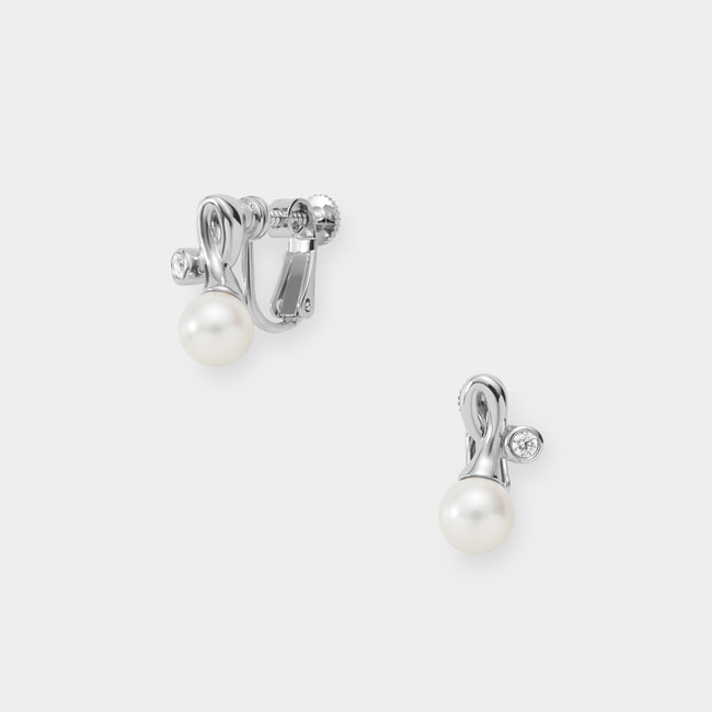 淡水パール イヤリング