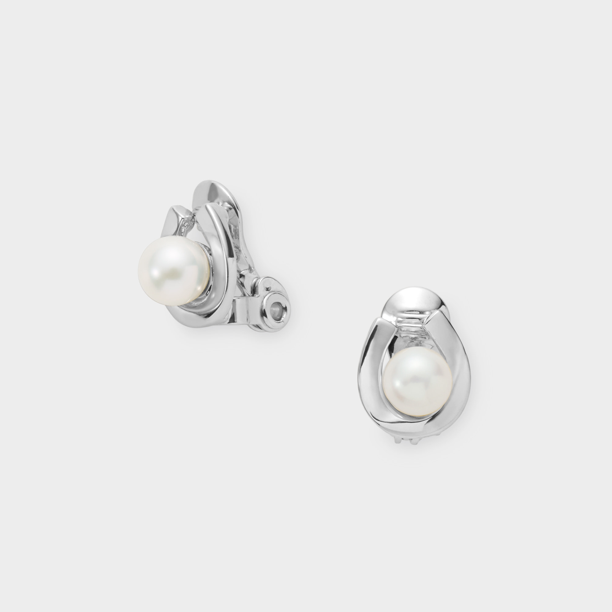 ホースシュー 淡水パール イヤリング