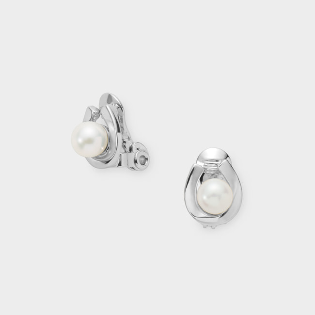 ホースシュー 淡水パール イヤリング