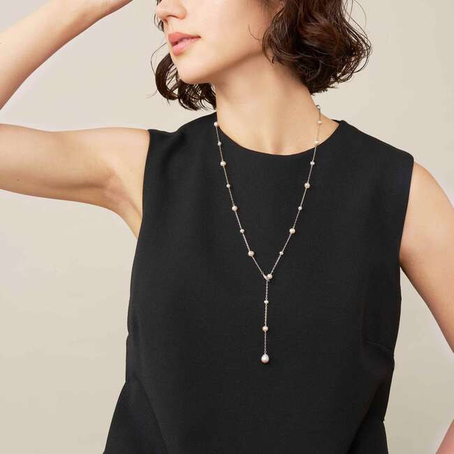 淡水パール ステーションネックレス