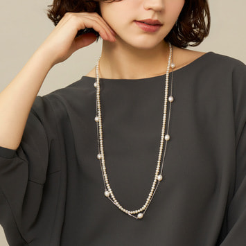 《STORY4月号掲載》淡水パール ネックレスセット