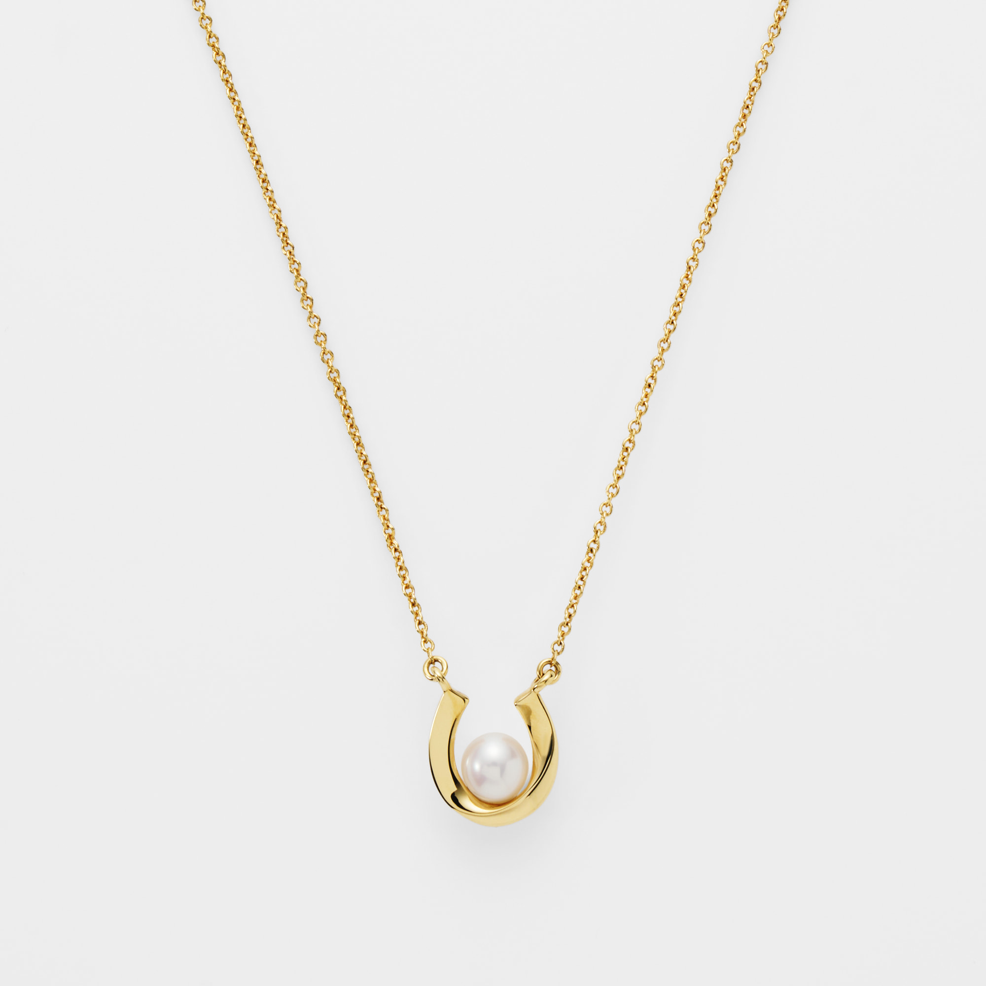 ホースシュー 淡水パール ネックレス