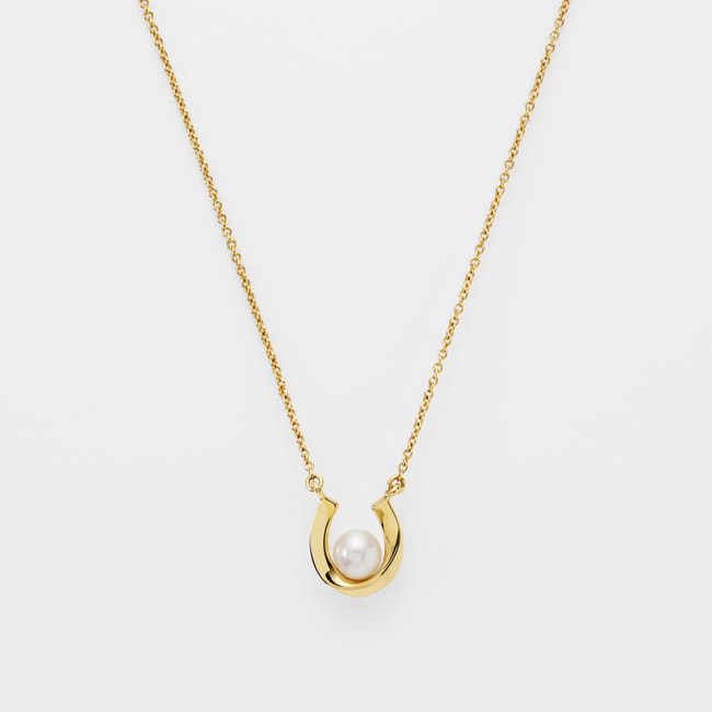 ホースシュー 淡水パール ネックレス