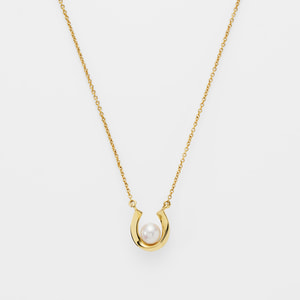 ホースシュー 淡水パール ネックレス