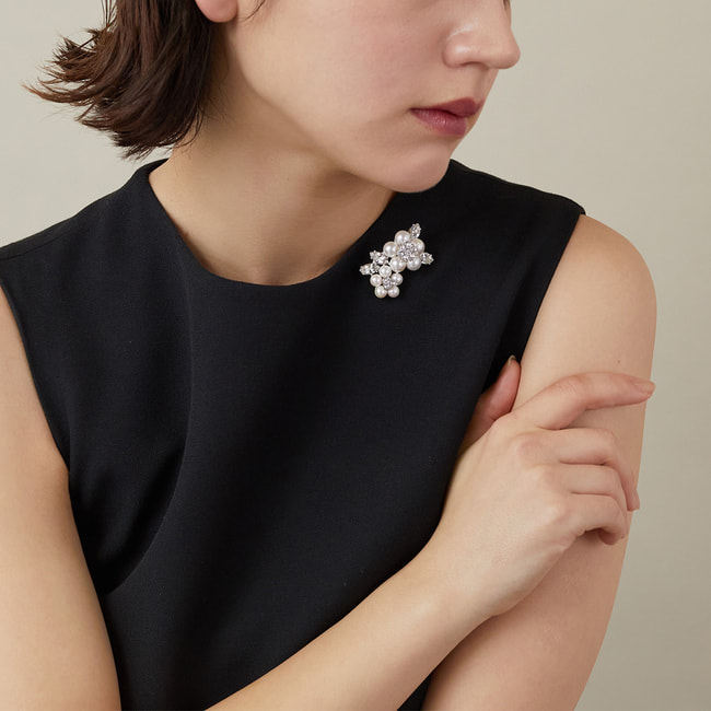 貝パール ブローチ