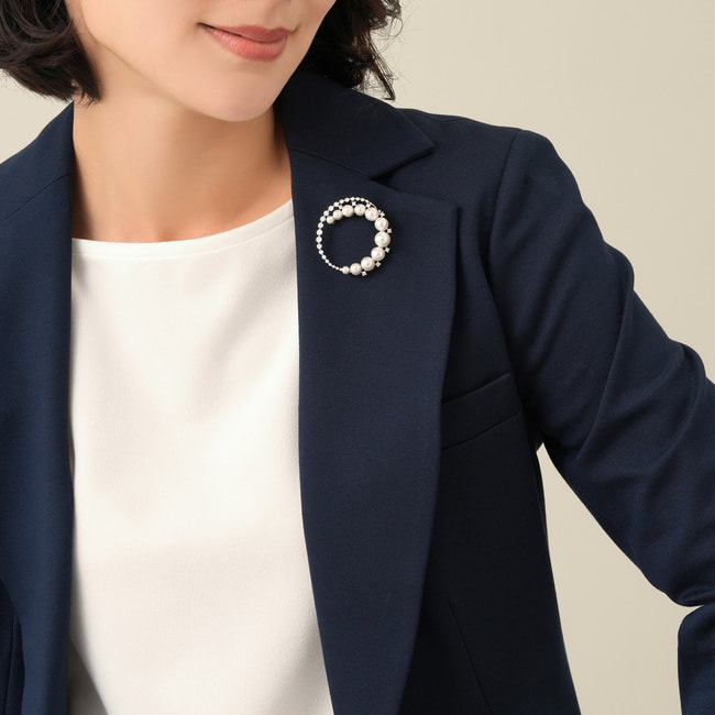 貝パール ブローチ