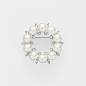 貝パール ブローチ