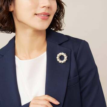 貝パール ブローチ