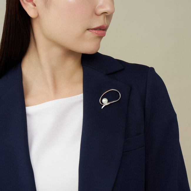 貝パール ブローチ