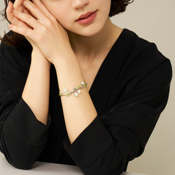 白蝶貝 すずらん ブレスレット