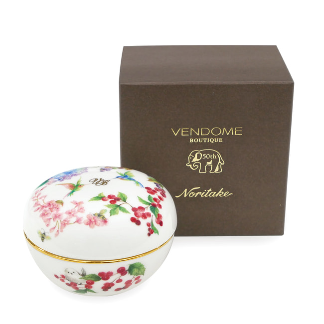 50th anniversary ブローチ2点・ノリタケ ボンボニエールセット トートバッグ付き