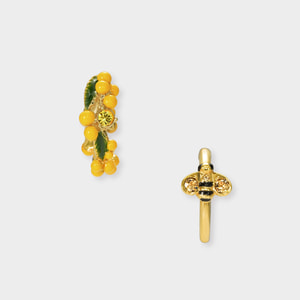 【VENDOME BOUTIQUE】即対応 ミモザ イヤーカフ 2点セット ミモザ イヤーカフ 2点セット(VBRE5100H_Y2)|イヤーカフ