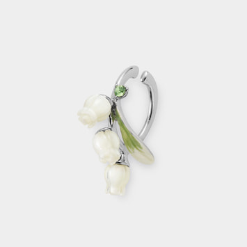 白蝶貝 すずらん イヤーカフ