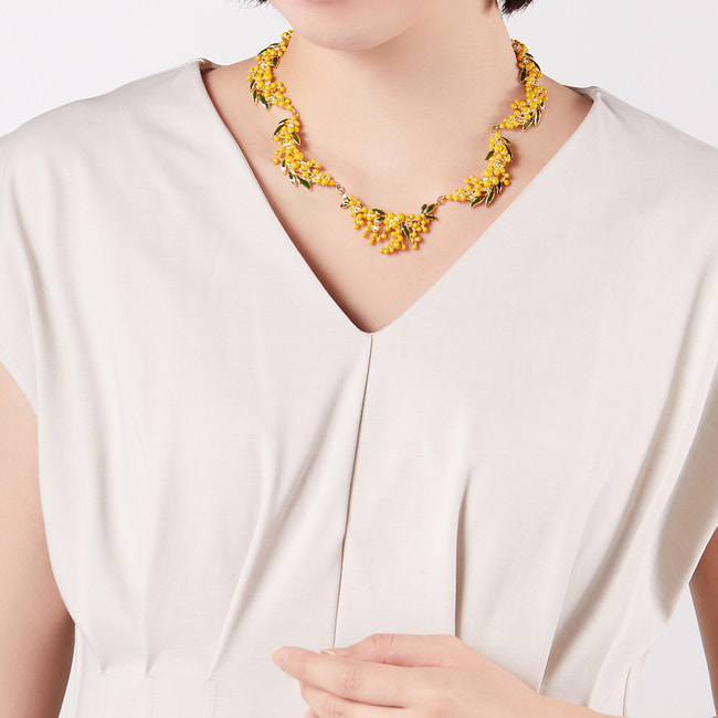 ミモザ ネックレス