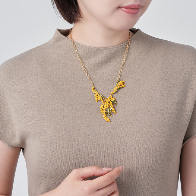 ミモザ ネックレス