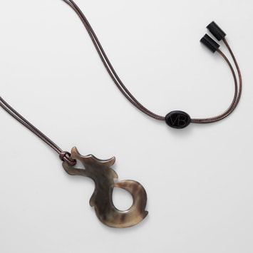 アイアイアイ VENDOME ヴァンドーム 水牛サークルペンダント VENDOME(ヴァンドーム) / 水牛ネックレス/BEG/トップ有