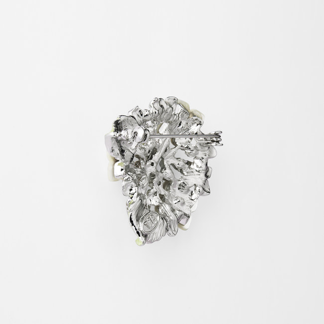 シェル 紫陽花 ブローチ