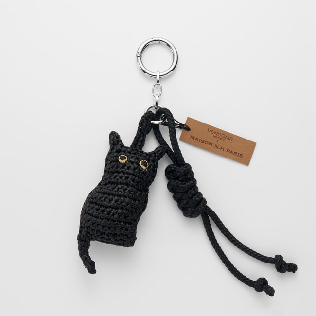 【MAISON N.H PARISコラボレーション】黒猫 バッグチャーム