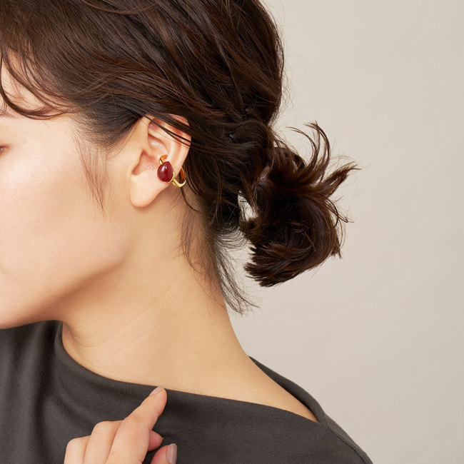 《STORY12月号掲載》カーネリアン イヤーカフ