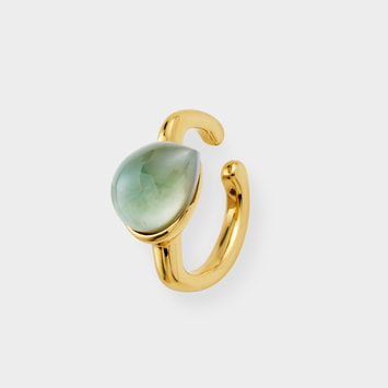 シェル カラーストーン イヤーカフ