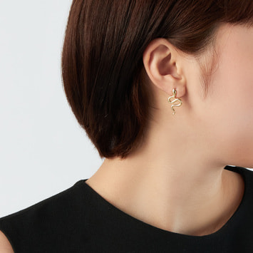 【旭山動物園応援企画】アオダイショウ ハーフピアス