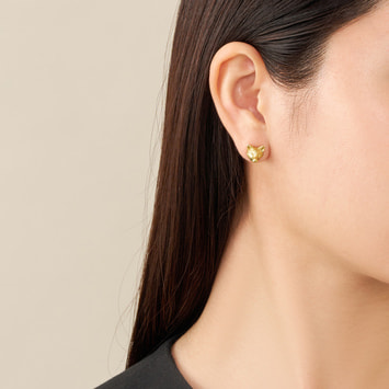 【旭山動物園応援企画】キタキツネ ハーフピアス