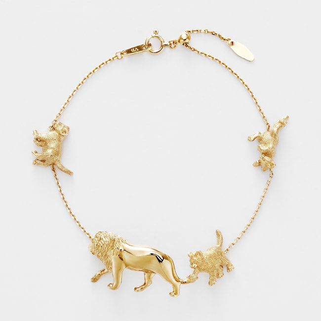 【旭山動物園応援企画】ライオン(親子) ブレスレット