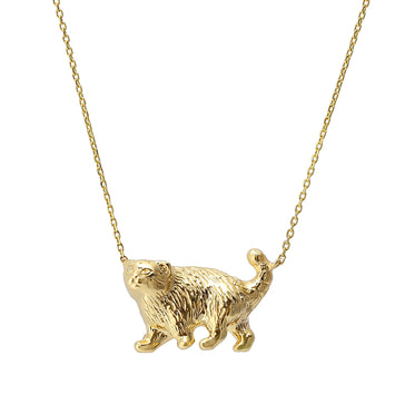 【旭山動物園応援企画】マヌル猫 ネックレス