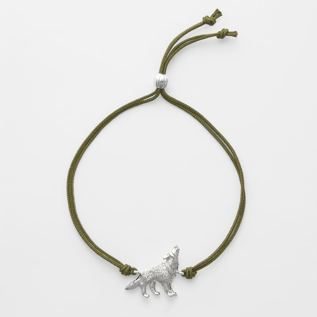 【旭山動物園応援企画】シンリンオオカミ ブレスレット