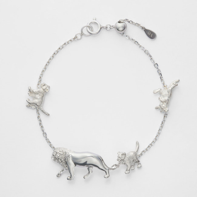 【旭山動物園応援企画】ライオン(親子) ブレスレット