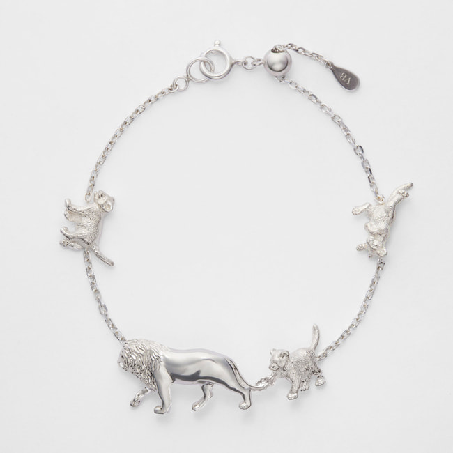 【旭山動物園応援企画】ライオン(親子) ブレスレット