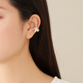 【旭山動物園応援企画】エゾユキウサギ イヤーカフ