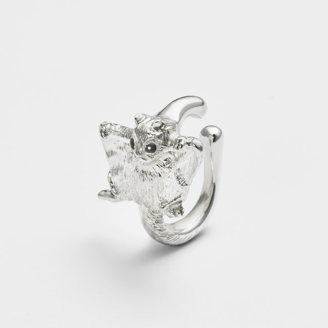 【旭山動物園応援企画】エゾモモンガ イヤーカフ